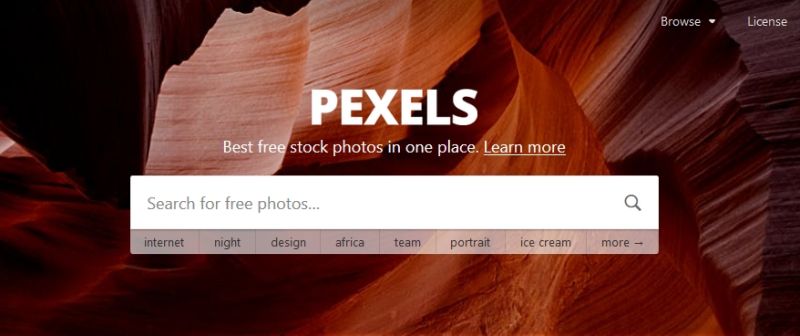 Los mejores bancos de imagenes gratis - Pexels