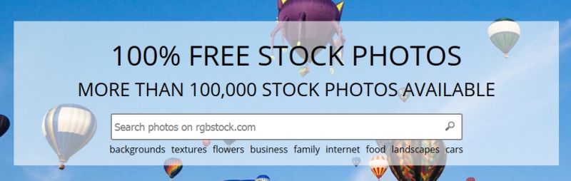 Los mejores bancos de imagenes gratis - Rgbstock
